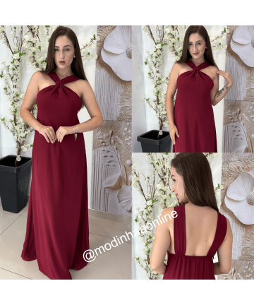 Vestido Francieli Marsala